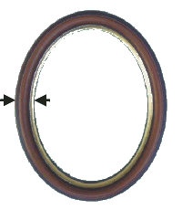 Rahmengröße Oval-/Rundrahmen Rahmengröße Oval-/Rundrahmen